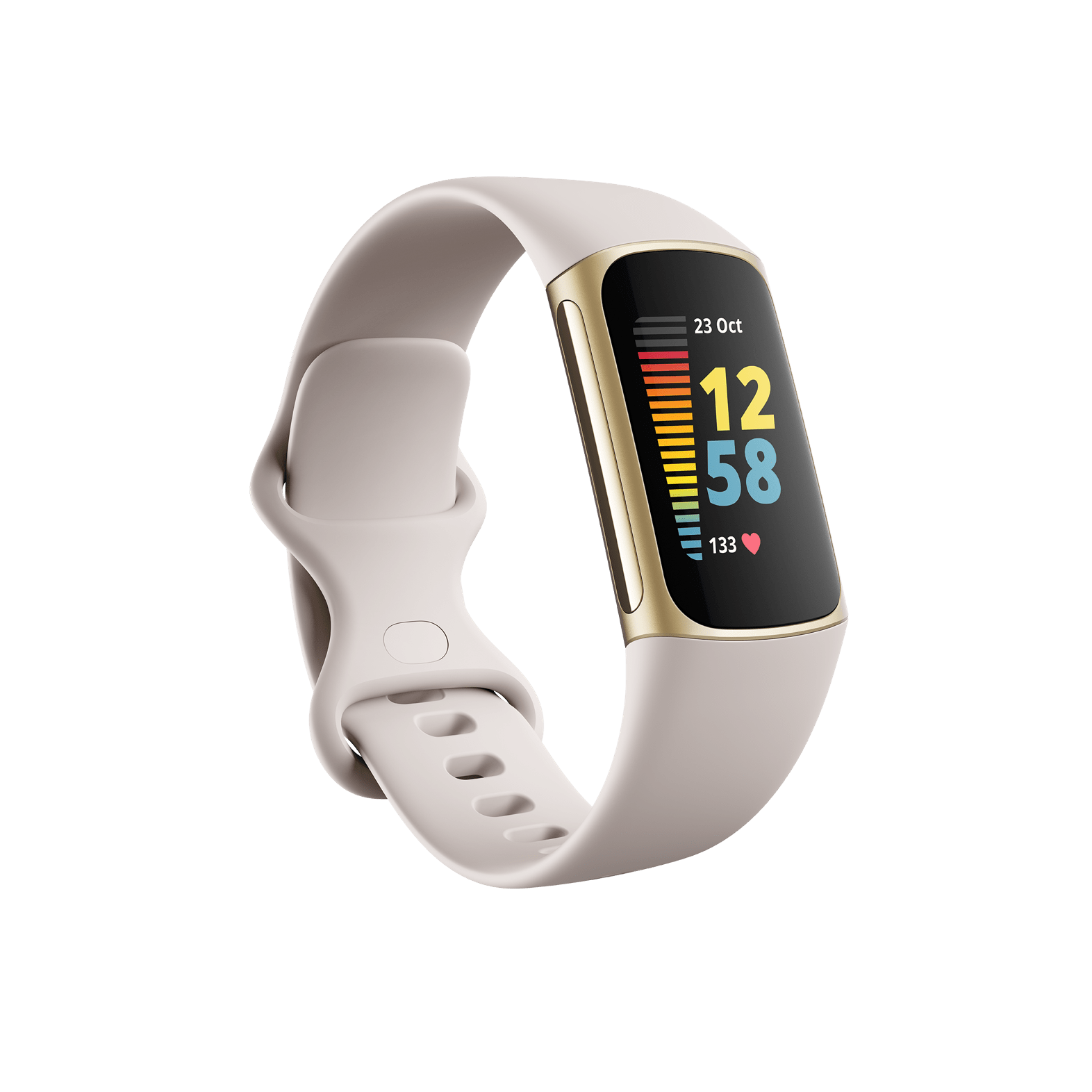 Fitbit Charge 5 (Lunar White/Soft Gold Stainless Steel)